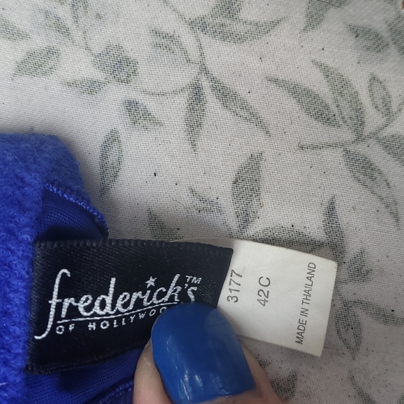 Frederick's of Hollywood underwire blue bra size 42c - Picture 8 of 8